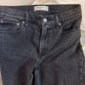 Abercrombie & Fitch Dark Gray/black Wash Jeans